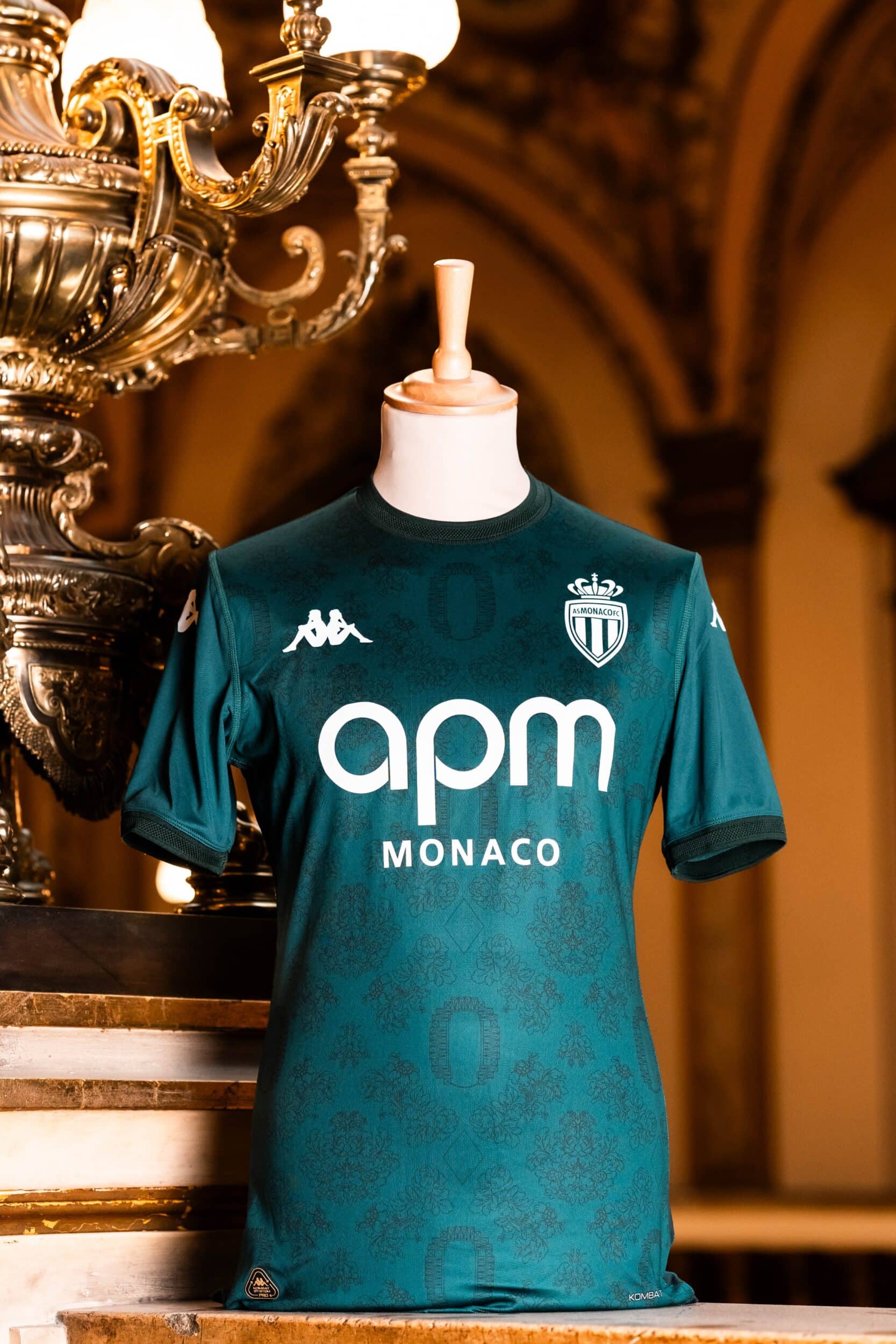 Maillot Extérieur AS Monaco 2019-2020 – Kappa – Vert – Taille M – Porté
