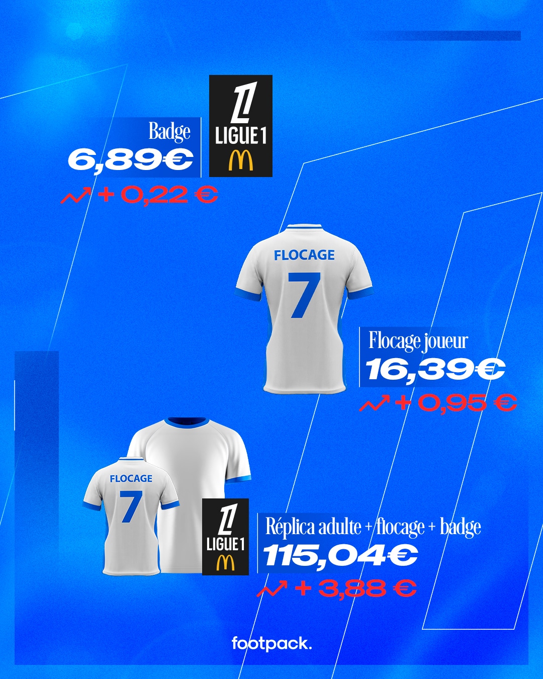 moyenne du prix des maillots de foot en ligue 1