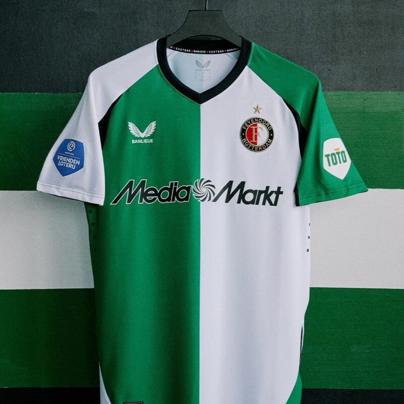 Ancien Autocollant Mini Maillot Foot Rotterdam Feyenoord Annee 80 Fan