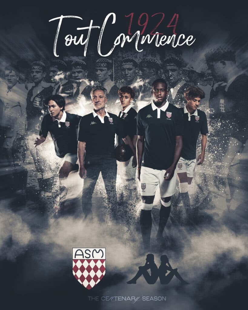 maillot monaco 100 ans kappa maillot collector
