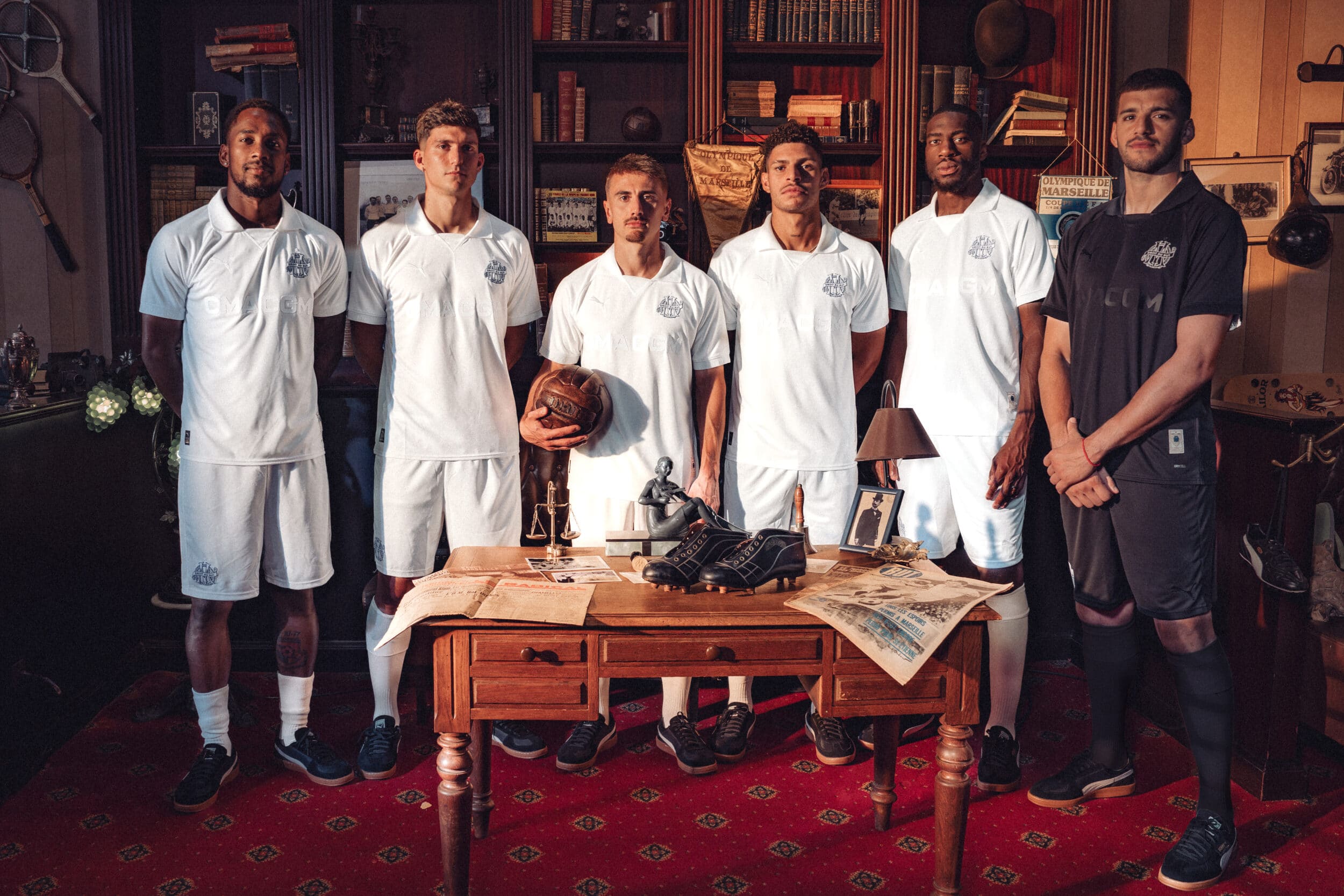 Maillot Olympique De Marseille 125 Ans - Édition Limitée, Puma, Blanc, XL