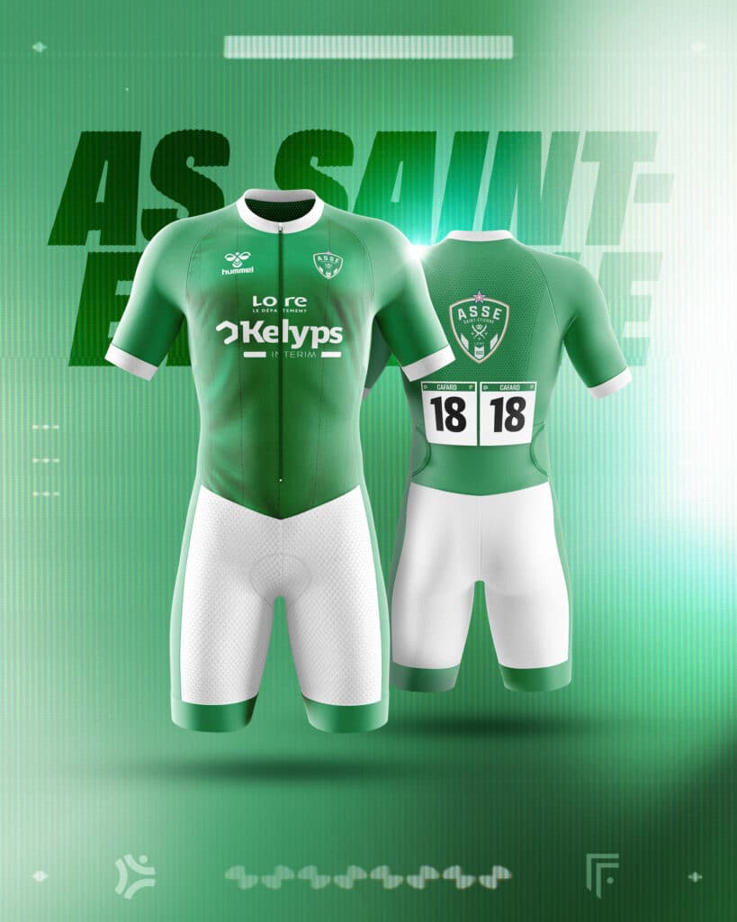maillot ligue 1 cyclisme saint etienne