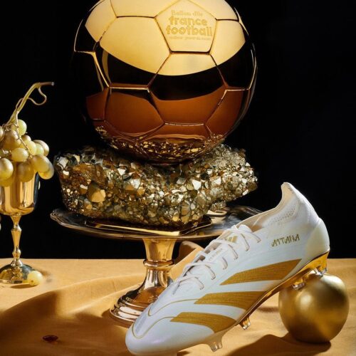 Image de l'article Adidas offre une Predator blanche et dorée à sa Ballon d’Or : Aitana Bonmatí
