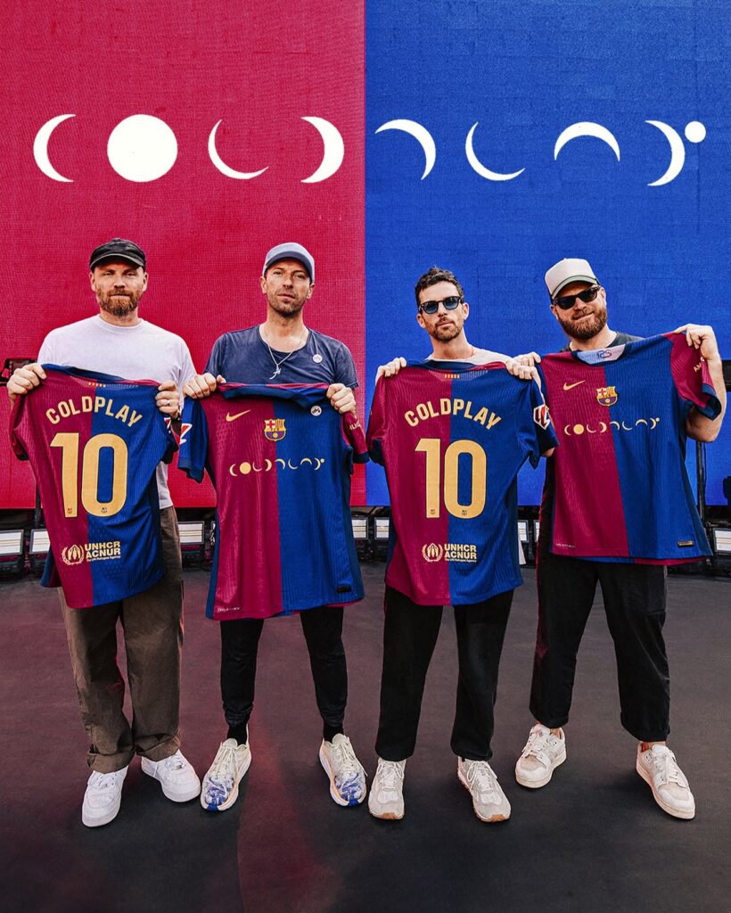 maillot de foot barca coldplay