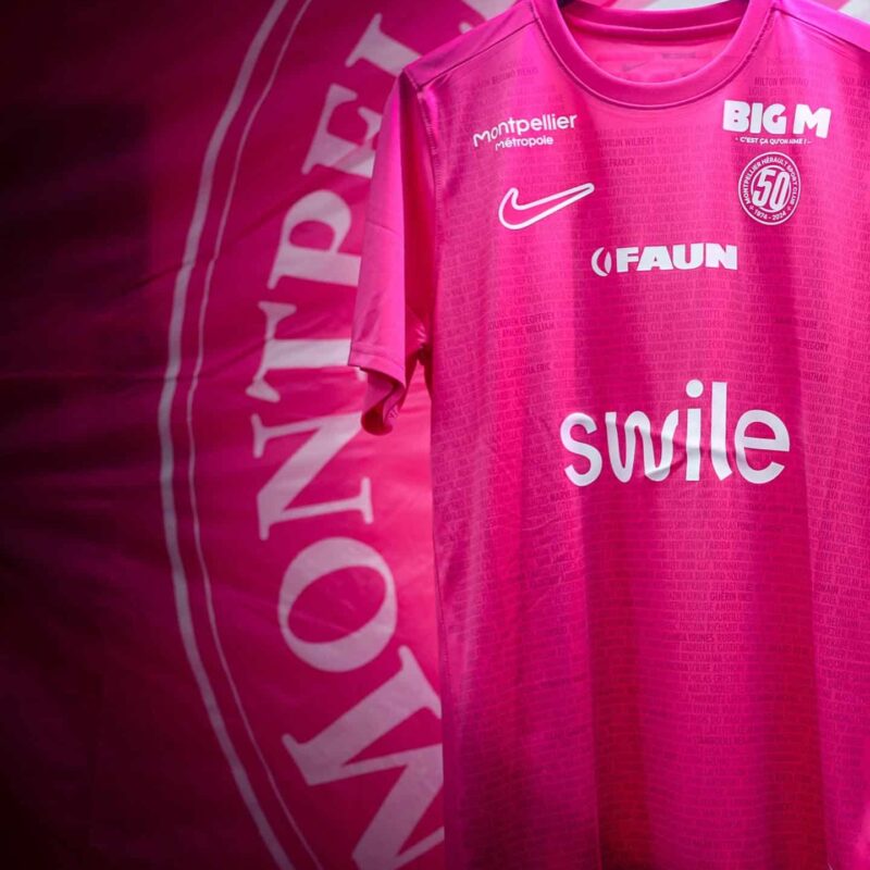 maillot montpellier rose octobre