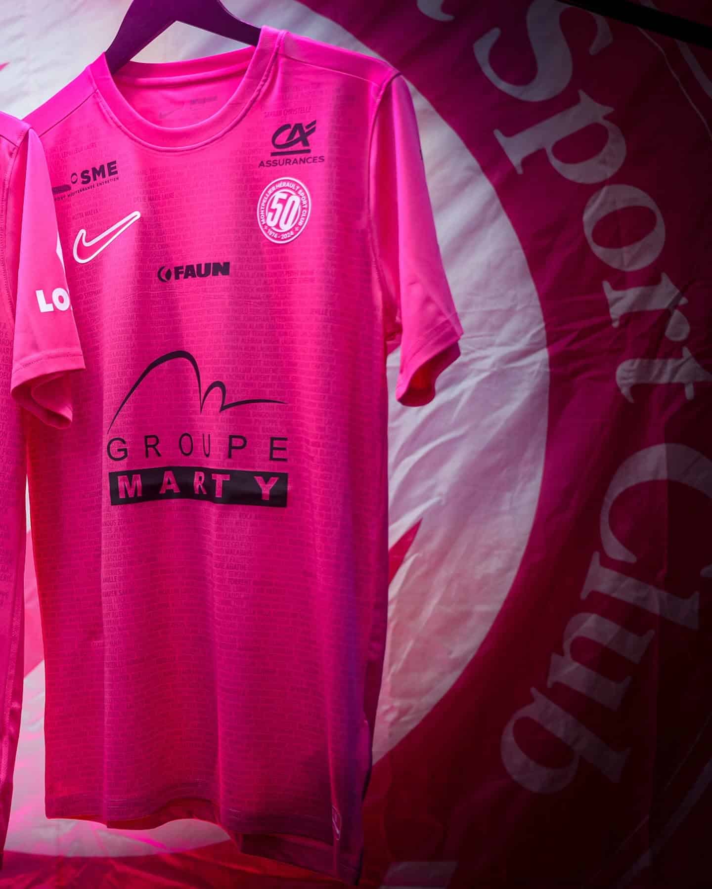 maillot montpellier rose octobre