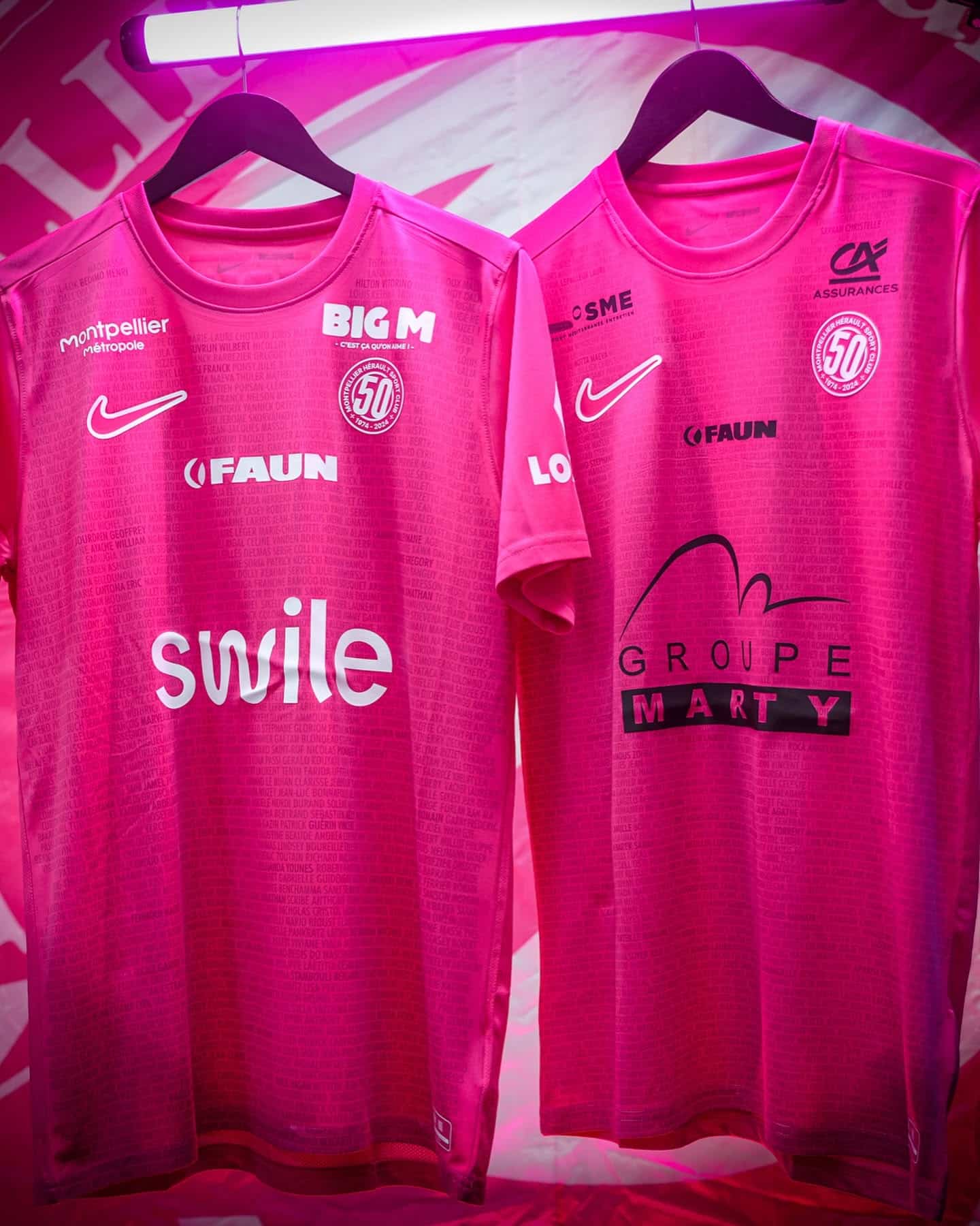 maillot montpellier rose octobre