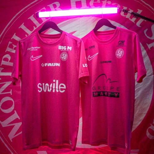 Image de l'article Le club de Montpellier va jouer avec des maillots roses pour Octobre Rose