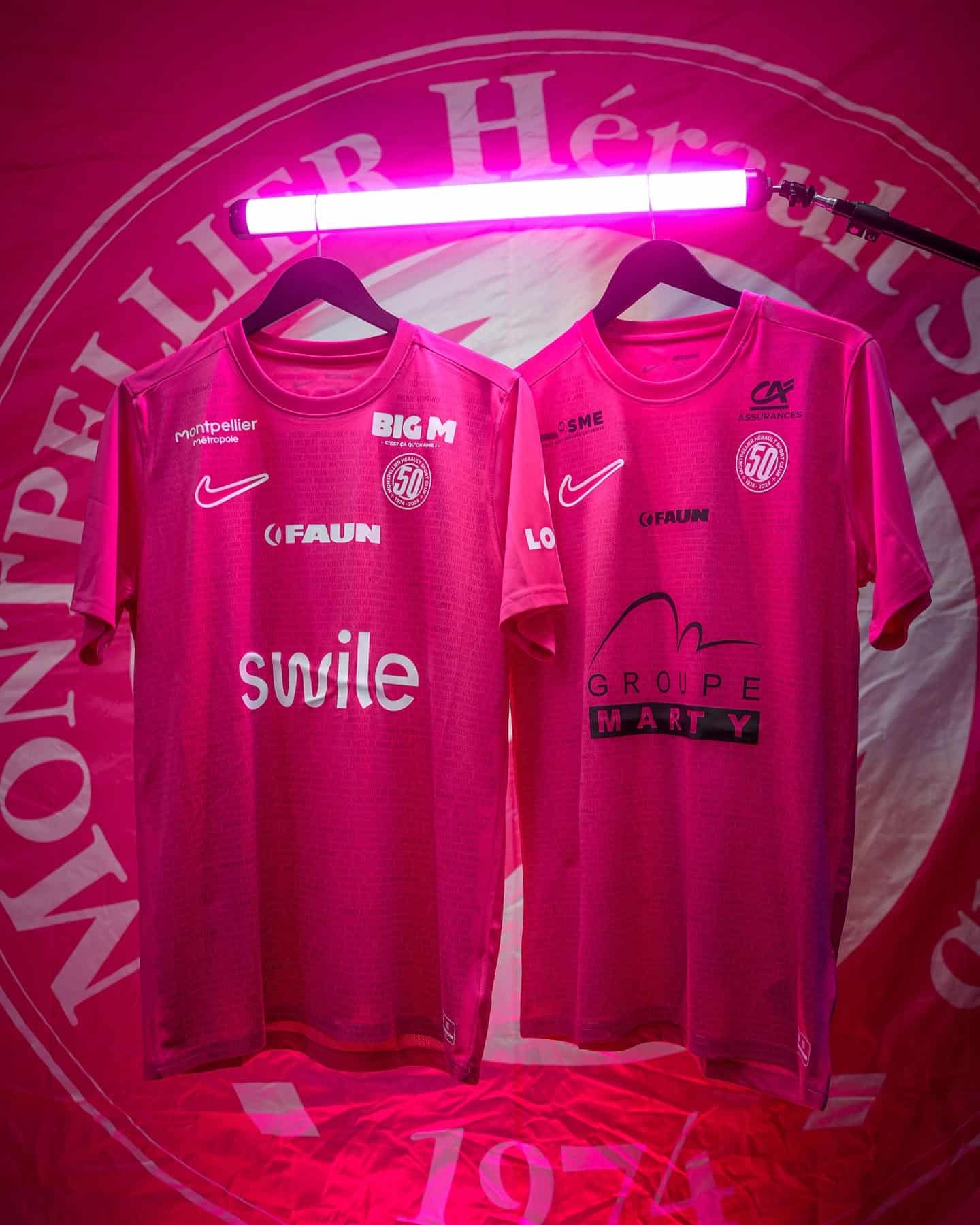 maillot montpellier rose octobre
