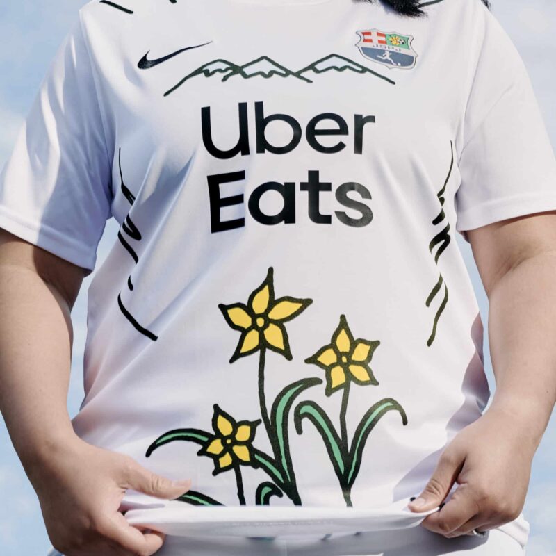 maillot foot a nos couleurs fff uber eats