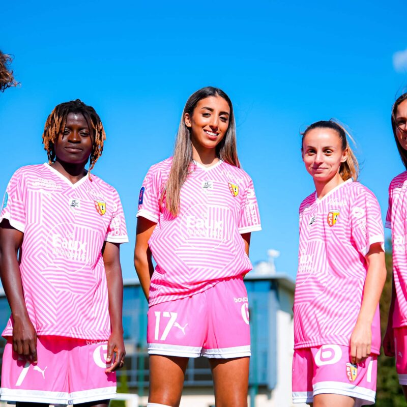 maillot de foot lens octobre rose