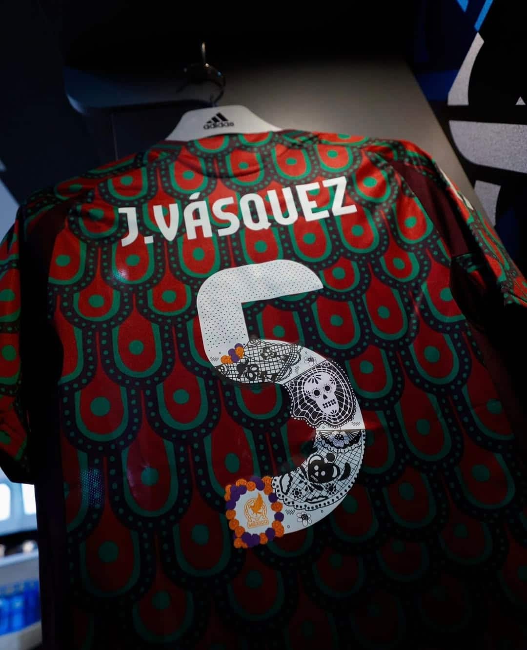 maillot mexique flocage fete des morts adidas 2024