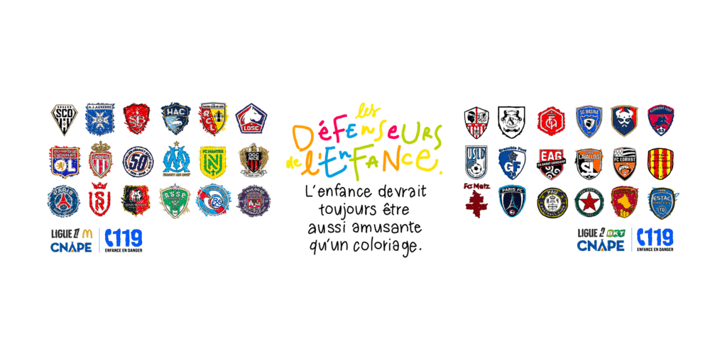 logos journee de l enfance ligue 1 ligue 2 2024 2025