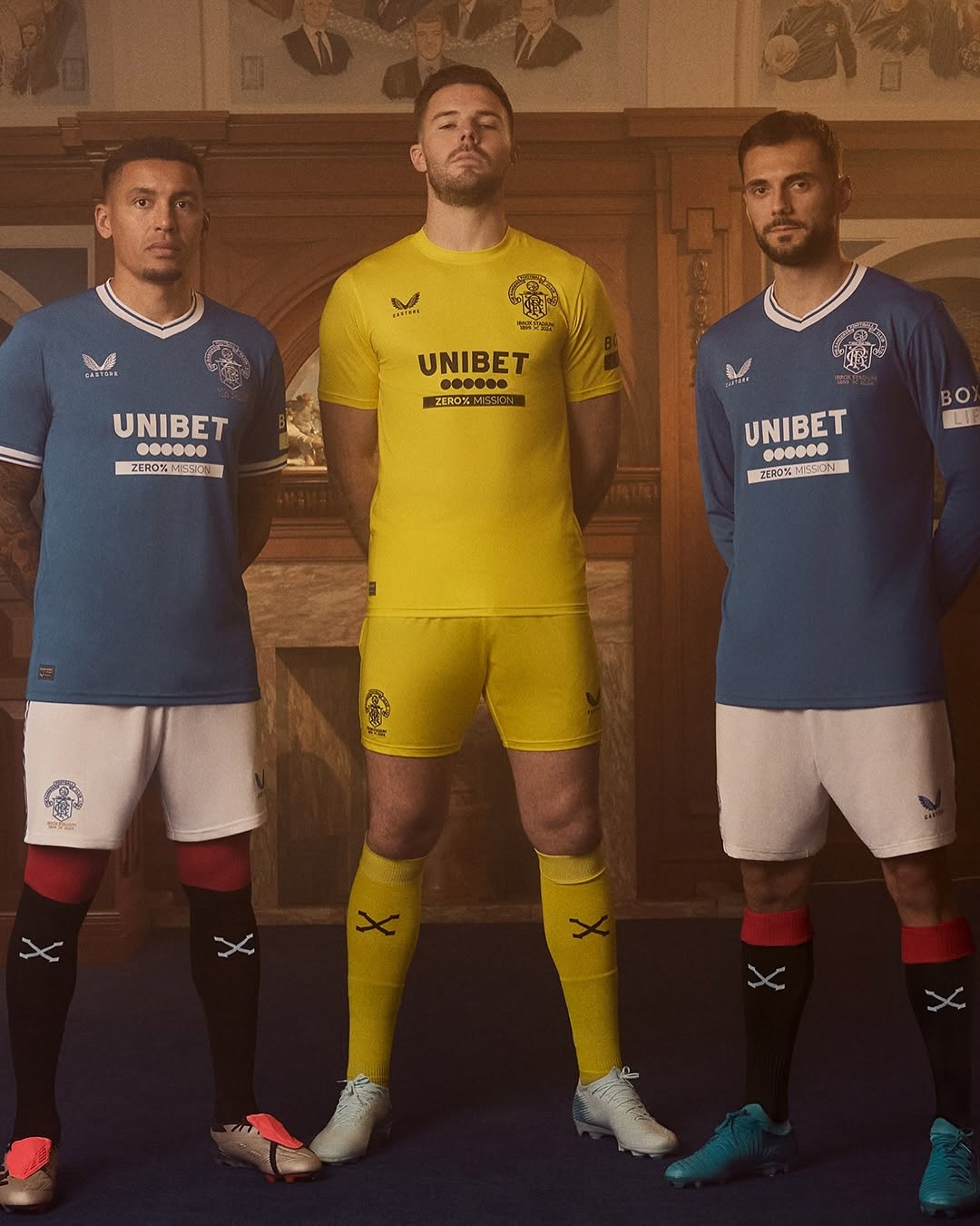 maillot anniversaire rangers 125 ans ibrox park 2024 2025