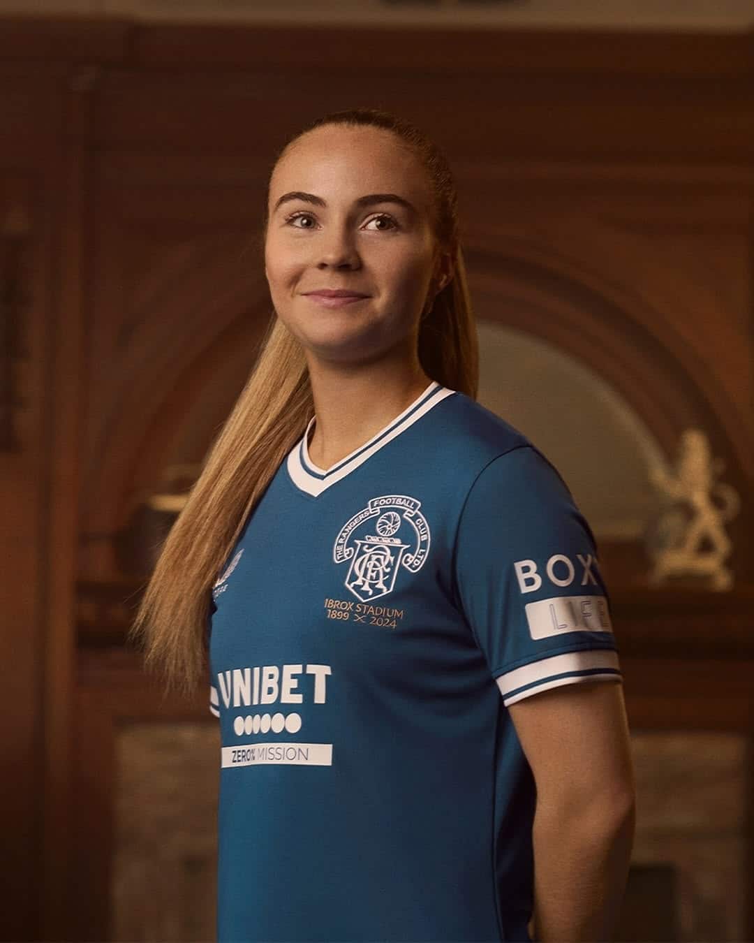 maillot anniversaire rangers 125 ans ibrox park 2024 2025