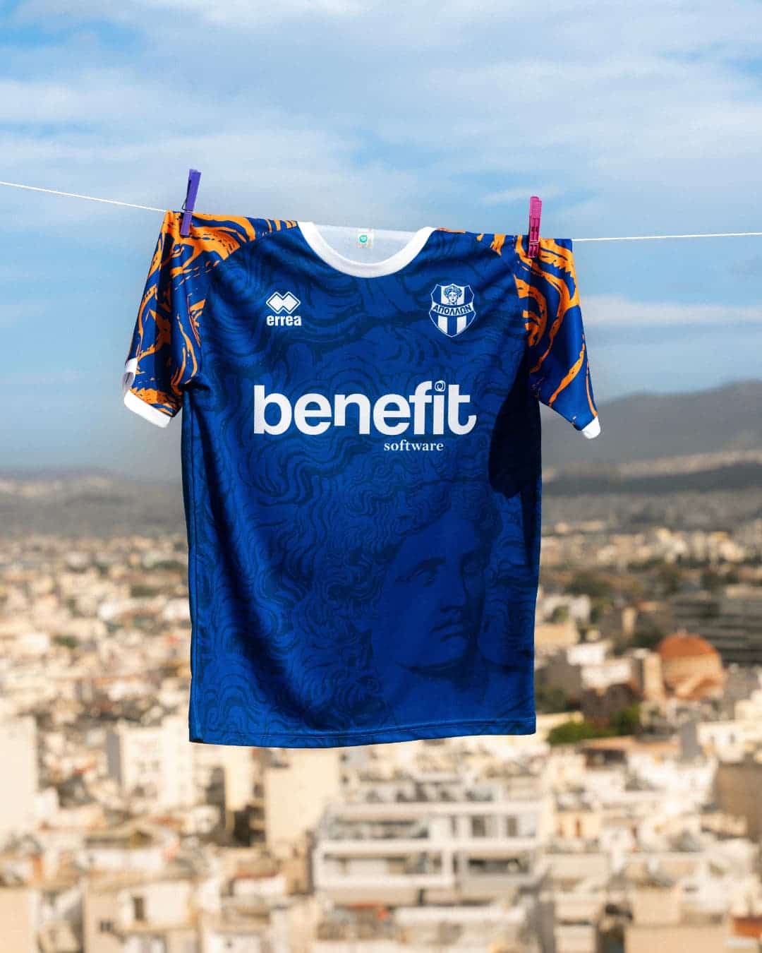 maillot apollon smyrnis fc errea 2024 2025