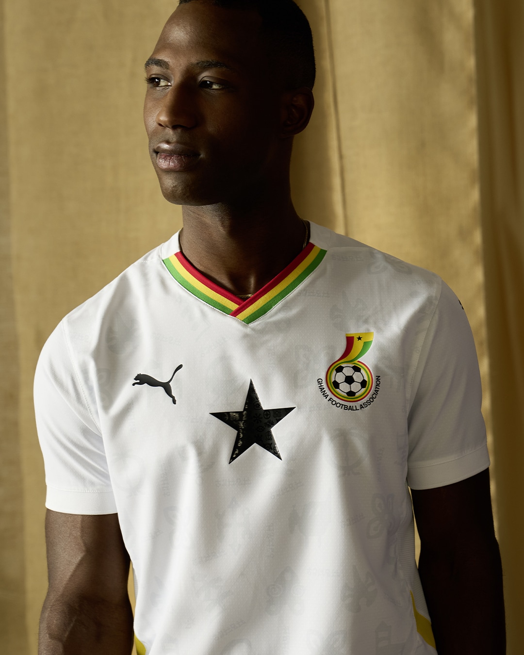 maillot domicile ghana 2025 puma