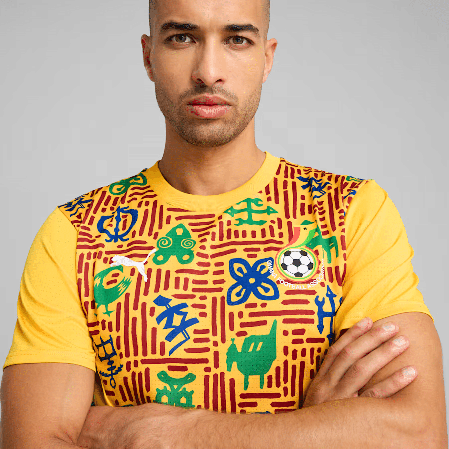maillot pre match puma selection afrique 2025