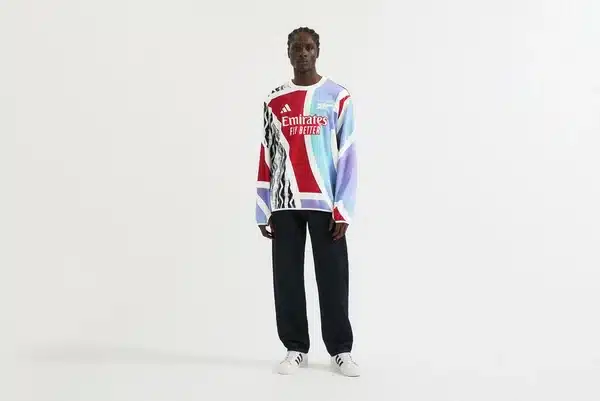 maillot-pre-match-arsenal manches longues 2024 2025 adidas
