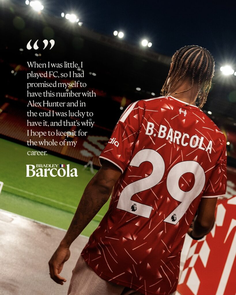 barcola numero 29 alex hunter