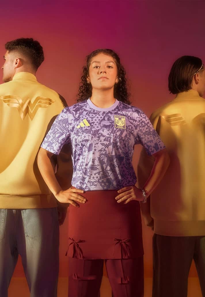 maillot de foot tigres feminil dc comics wonder woman