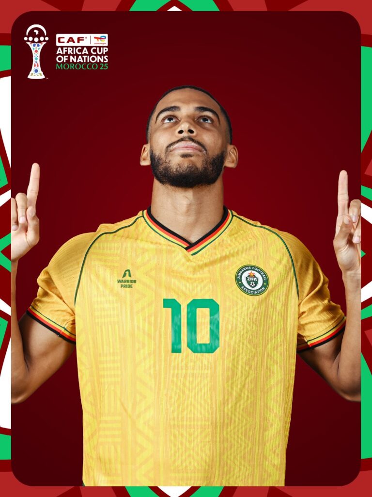 maillot zimbabwe can 2025 warrior pride