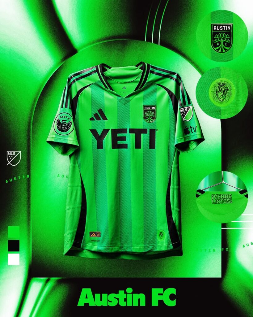 maillot mls 2025 austin fc