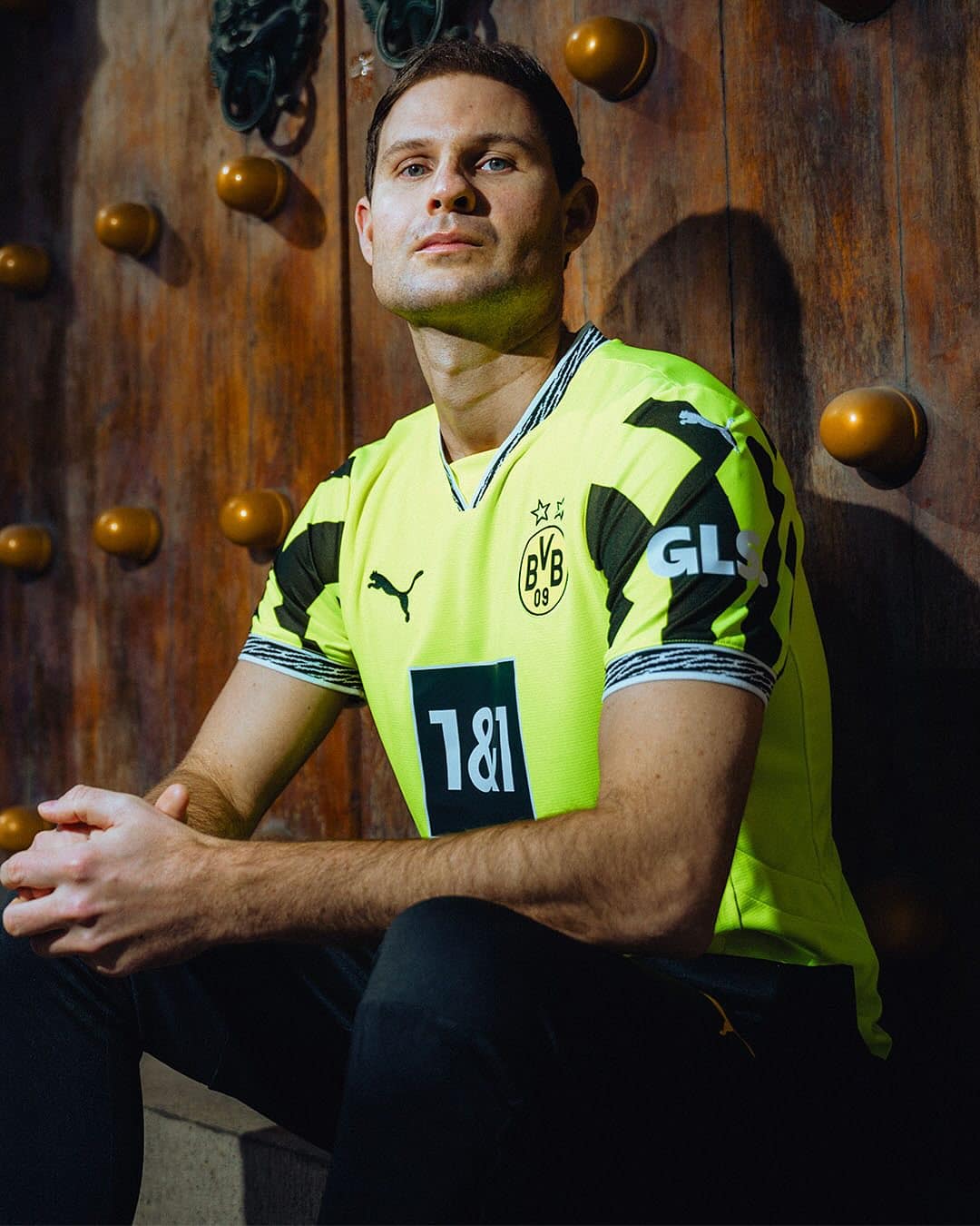 maillot dortmund jaune fluo electricity 1990