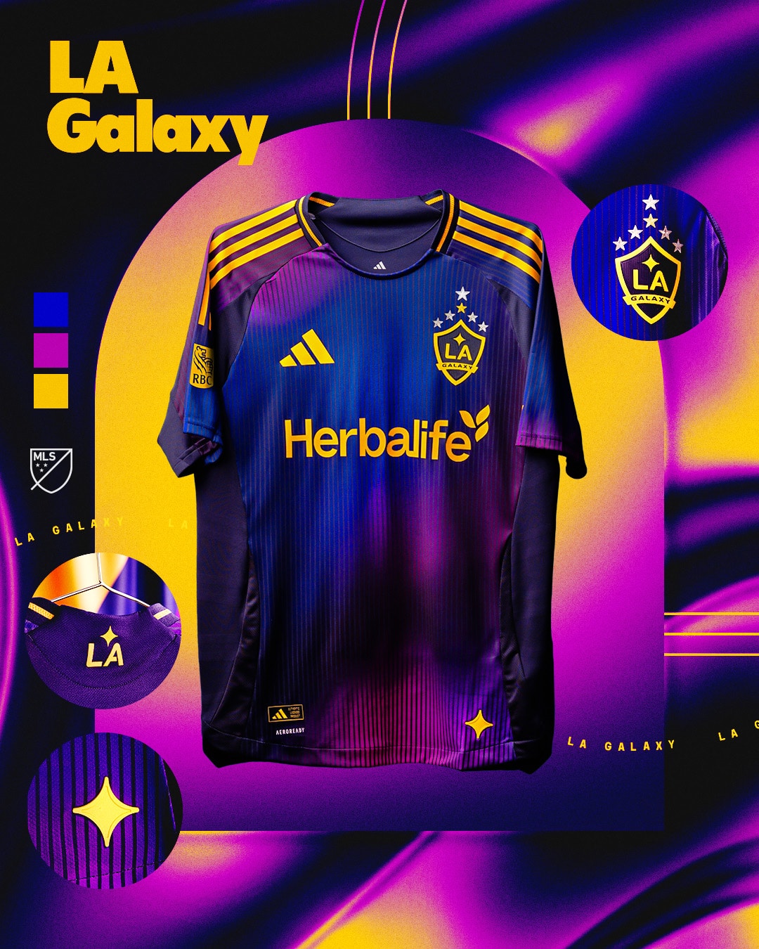 maillot mls 2025 los angeles galaxy