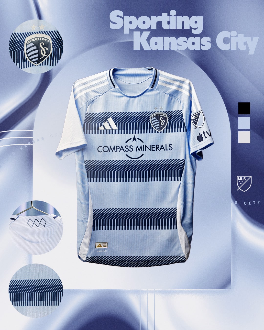 maillot mls 2025 sporting kansas city