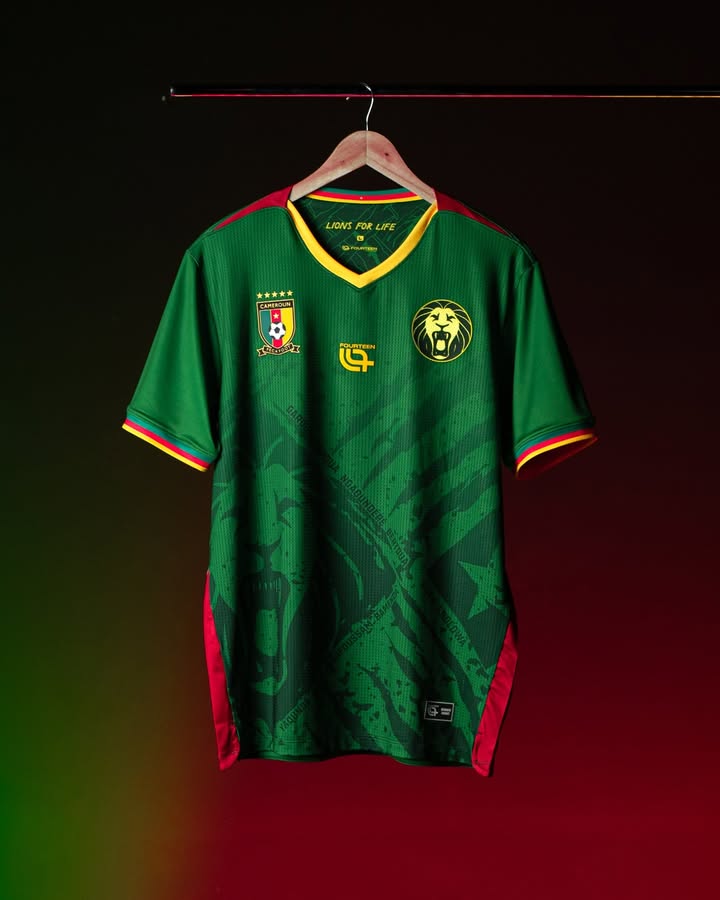 maillot cameroun can 2025 premier maillot fourteen