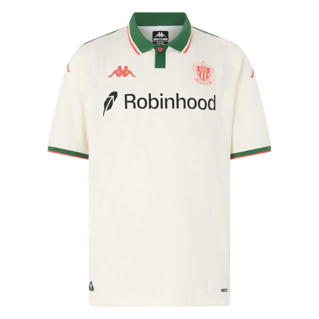 maillot nice 2025 2026 exterieur kappa