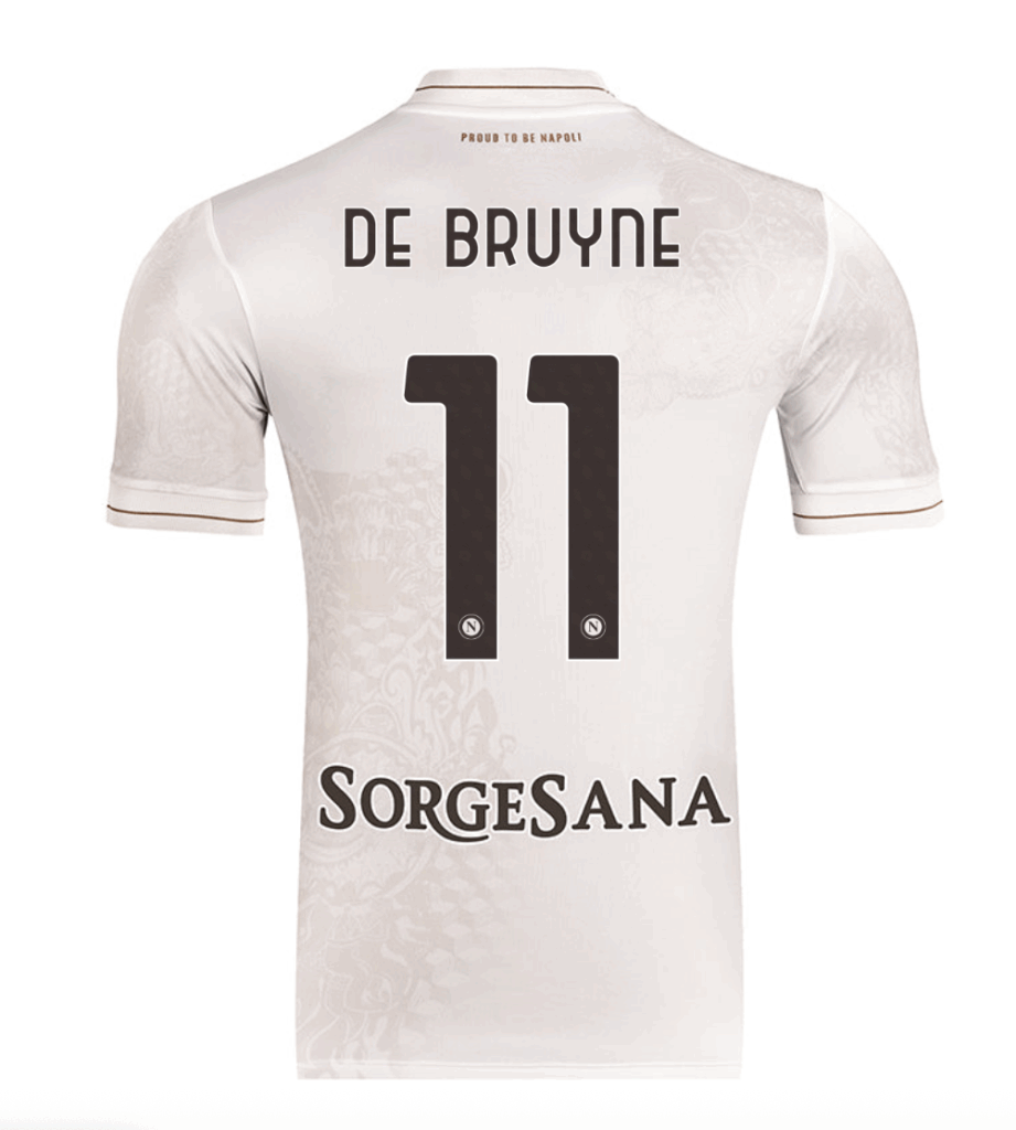 maillot naples 2025 2026 flocage de bruyne