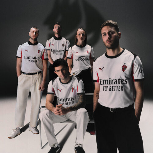 Image de l'article L’AC Milan change de logo sur son nouveau maillot extérieur 2025-2026 signé PUMA
