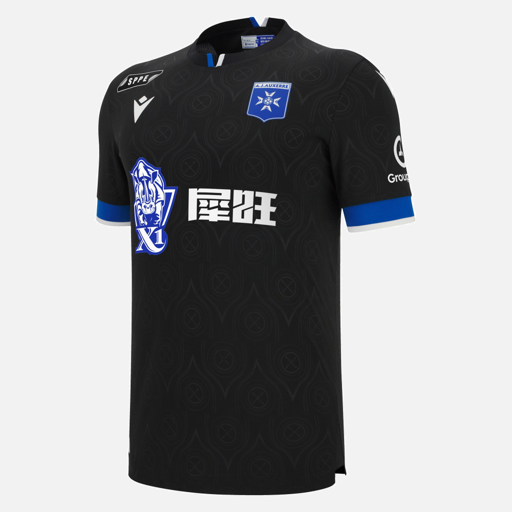 maillot auxerre 2025 2026 exterieur macron
