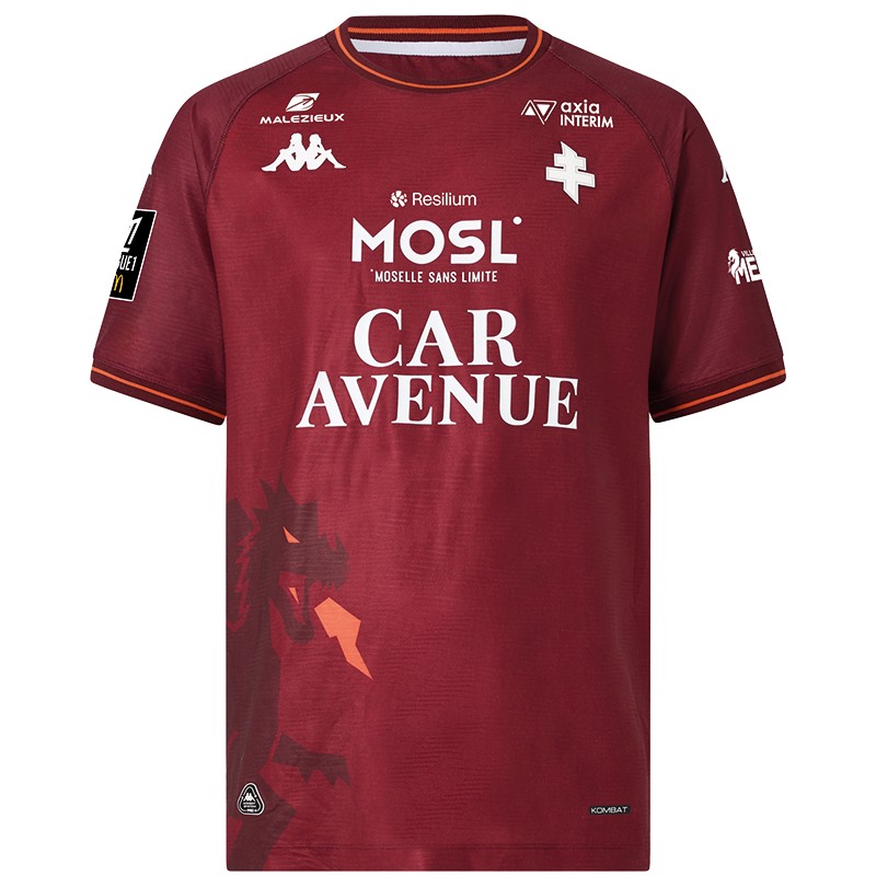 maillot domicile fc metz 2025 2026 kappa
