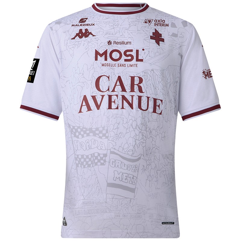 maillot exterieur fc metz 2025 2026 kappa