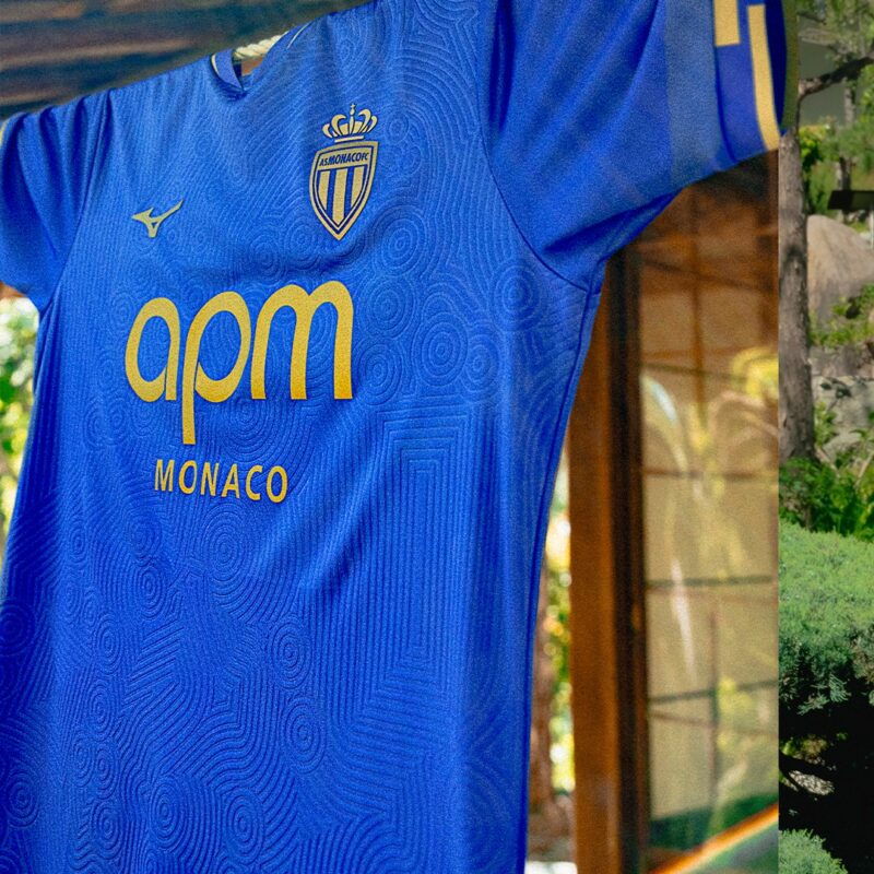 maillot monaco 2025 2026 exterieur mizuno