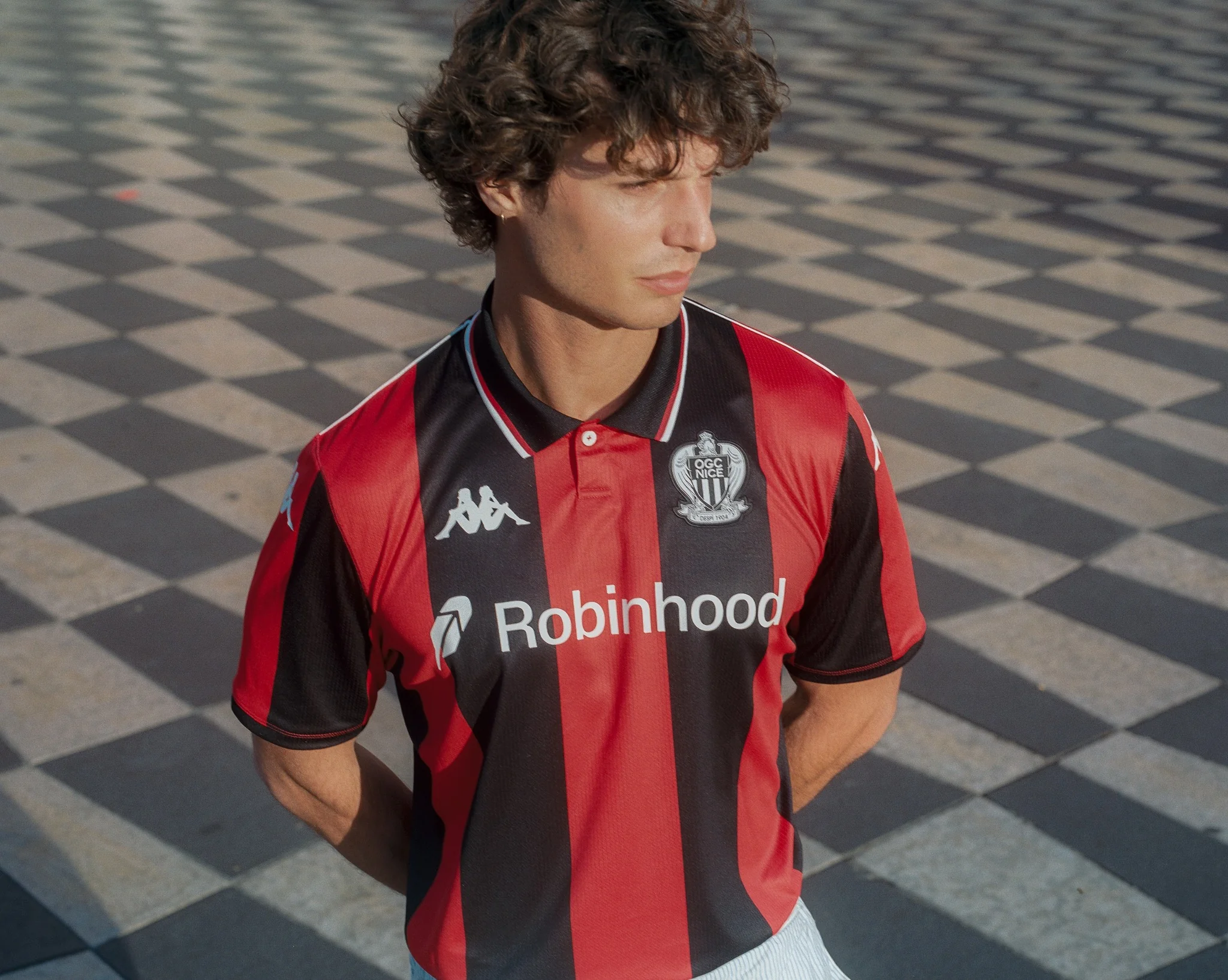 maillot nice 2025 2026 domicile kappa