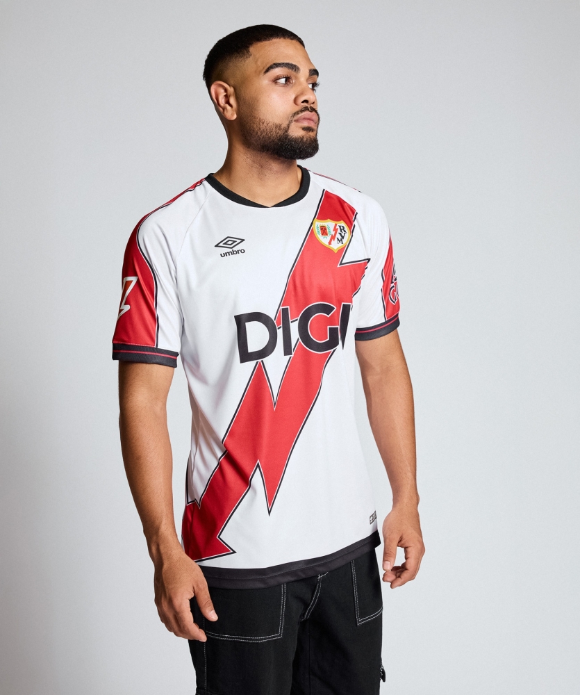 maillot rayo vallecano 2025 2026 domicile umbro