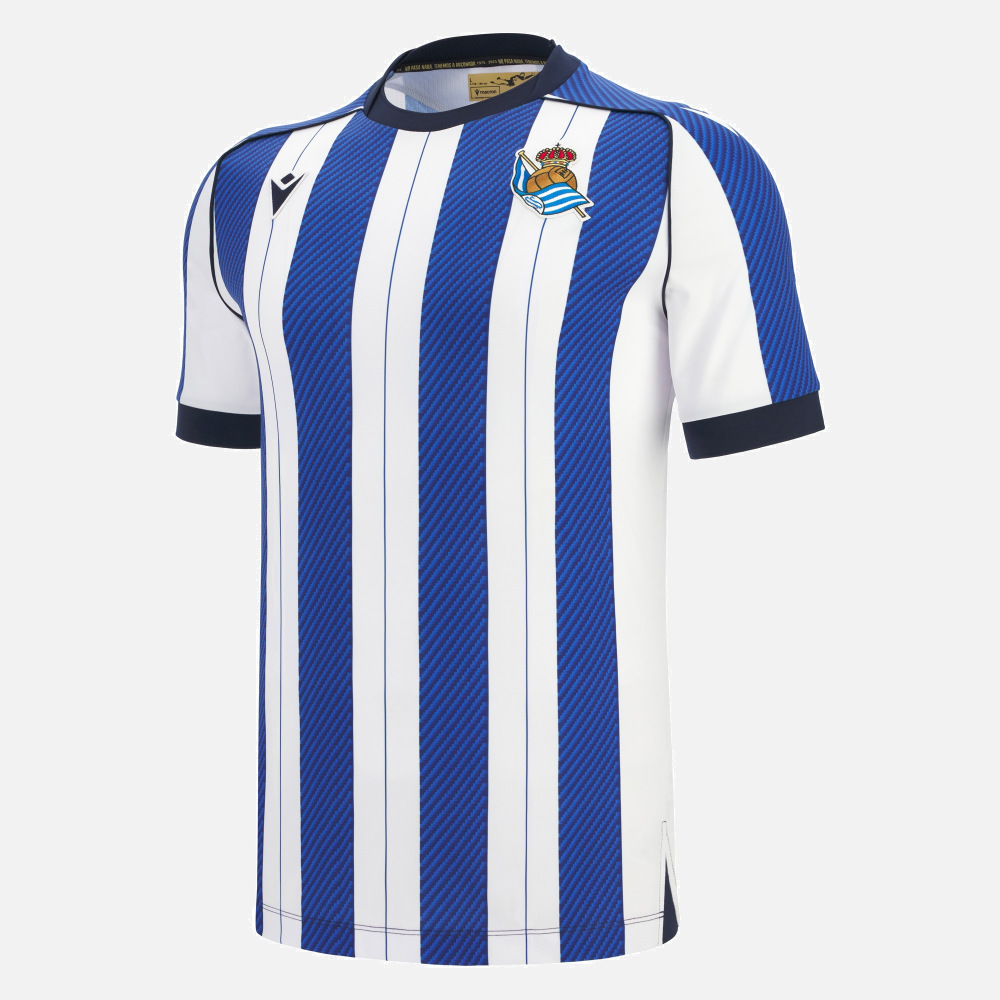maillot real sociedad 2025 2026 domicile macron