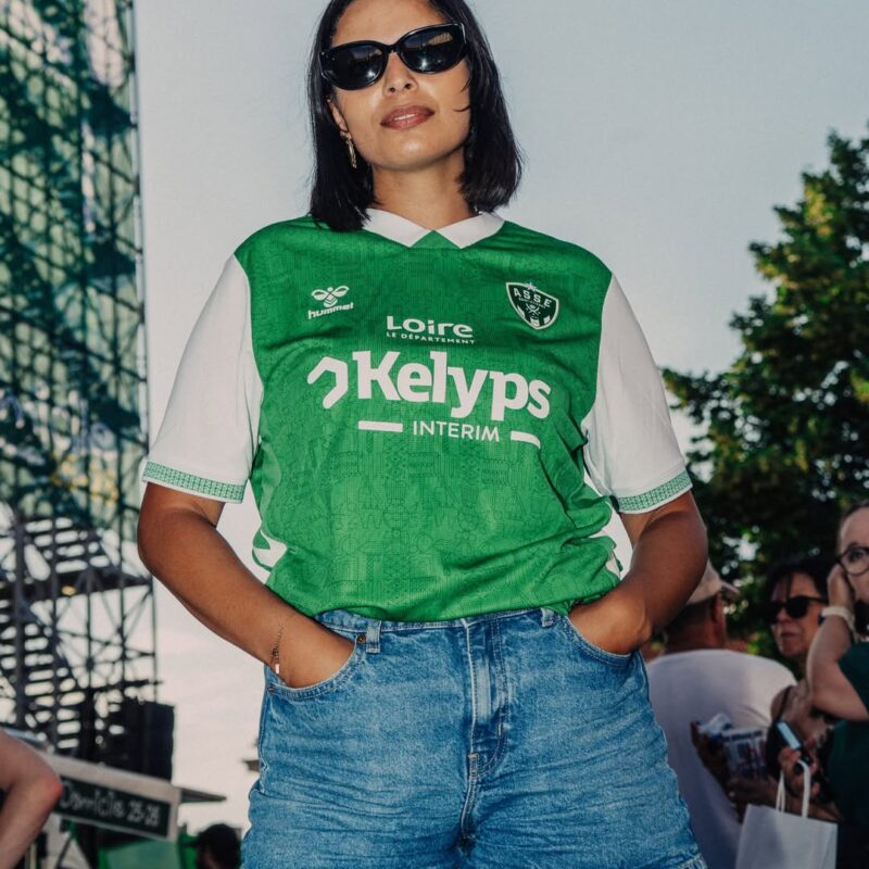 maillot saint etienne 2025 2026 domicile hummel