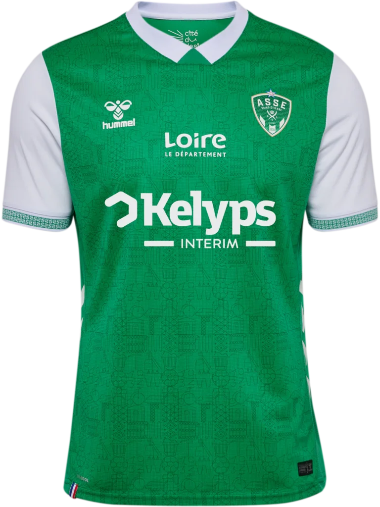 maillot saint etienne 2025 2026 domicile hummel