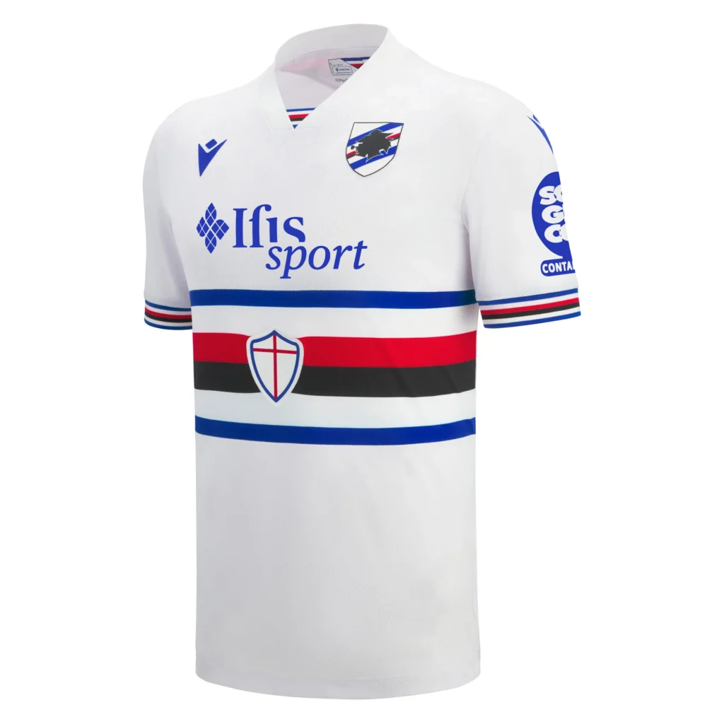 maillot sampdoria 2025 2026 exterieur macron