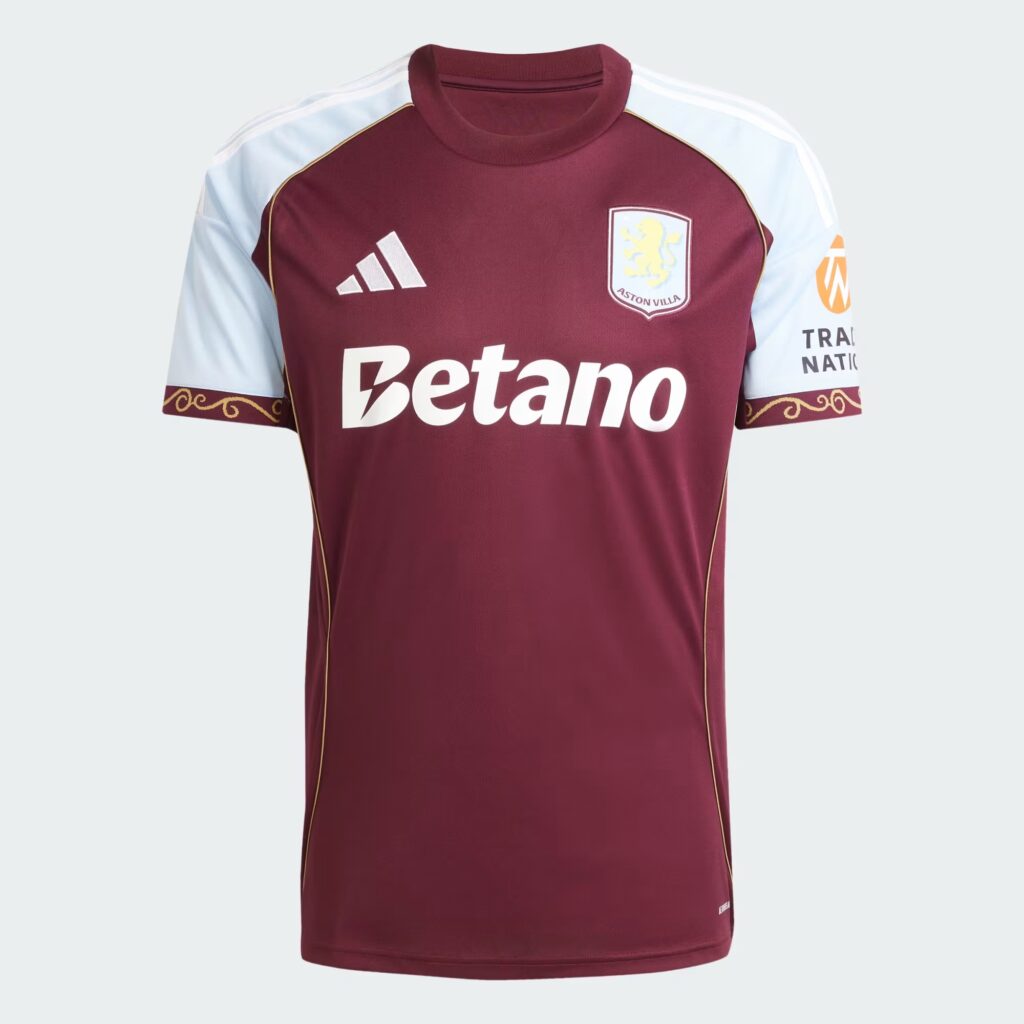 maillot aston villa 2025 2026 domicile adidas