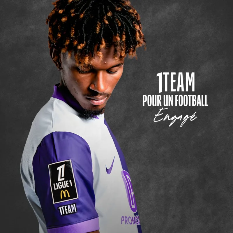 flocage 1TEAM maillot ligue 1 ligue 2