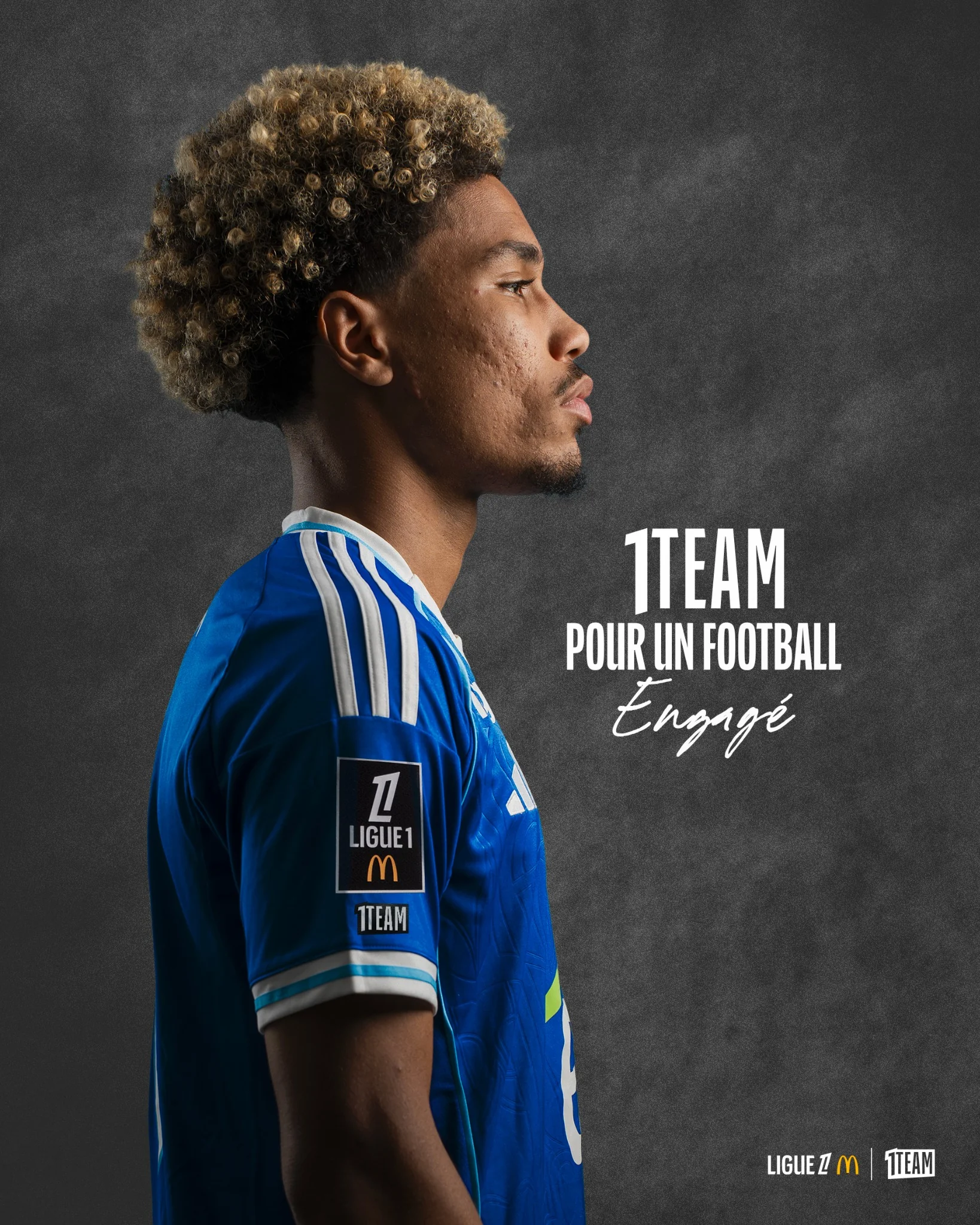 flocage 1TEAM maillot ligue 1 ligue 2
