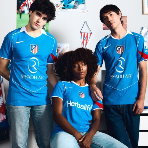 Image de l'article Le template Total 90 sur le maillot third de l'Atletico Madrid