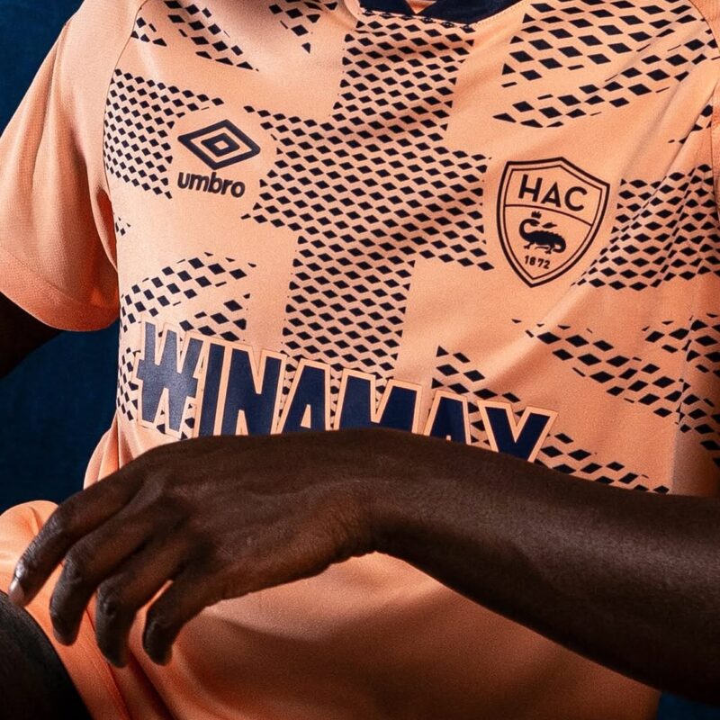 maillot le havre 2025 2026 exterieur umbro