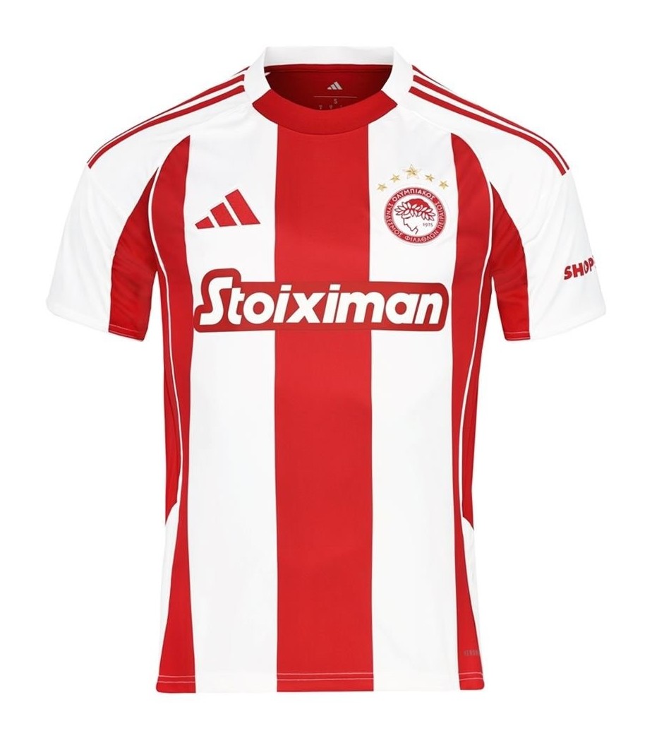 maillot olympiakos 2025 2026 domicile adidas